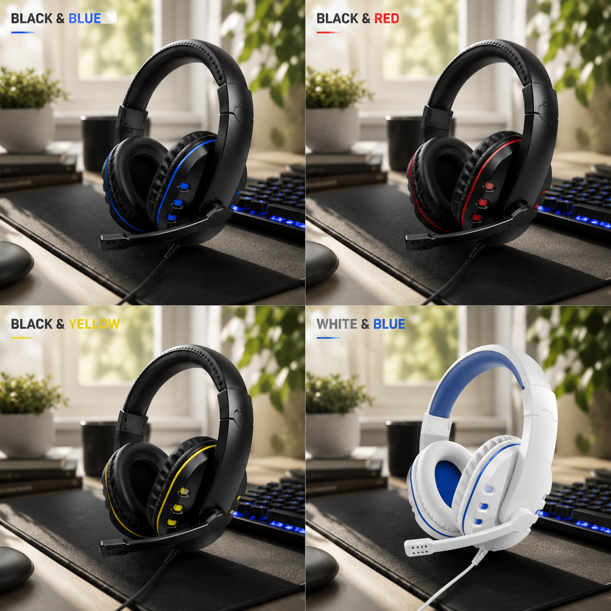 GimbalEra GX7260 Gaming Headset Color Variations