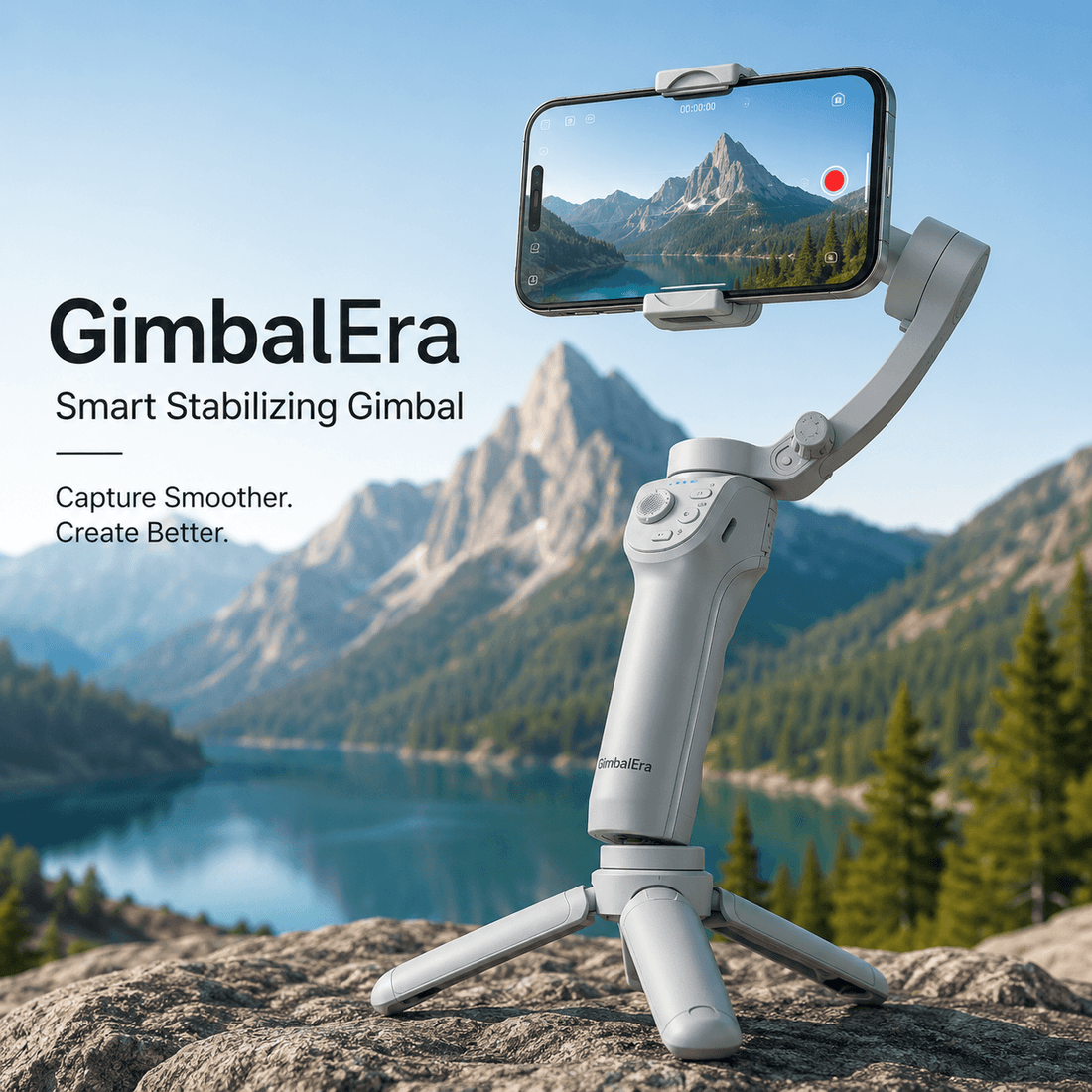 GimbalEra Smart Stabilizing Gimbal cinematic creator setup cover photo