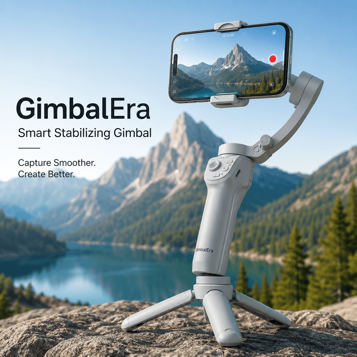 GimbalEra Smart Stabilizing Gimbal cinematic creator setup cover photo