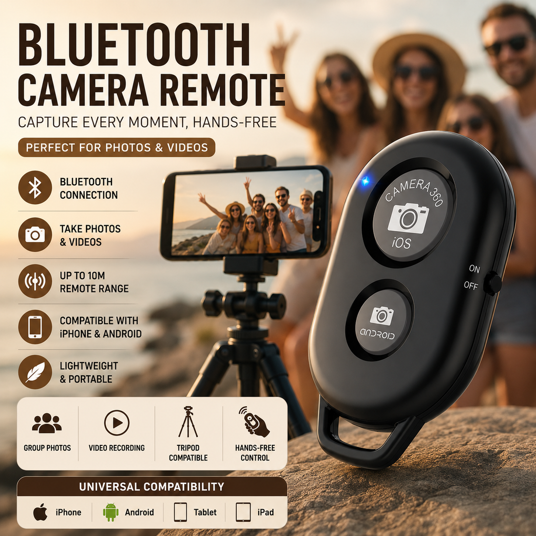 GimbalEra SnapRemote Bluetooth Camera Remote creator control cover photo