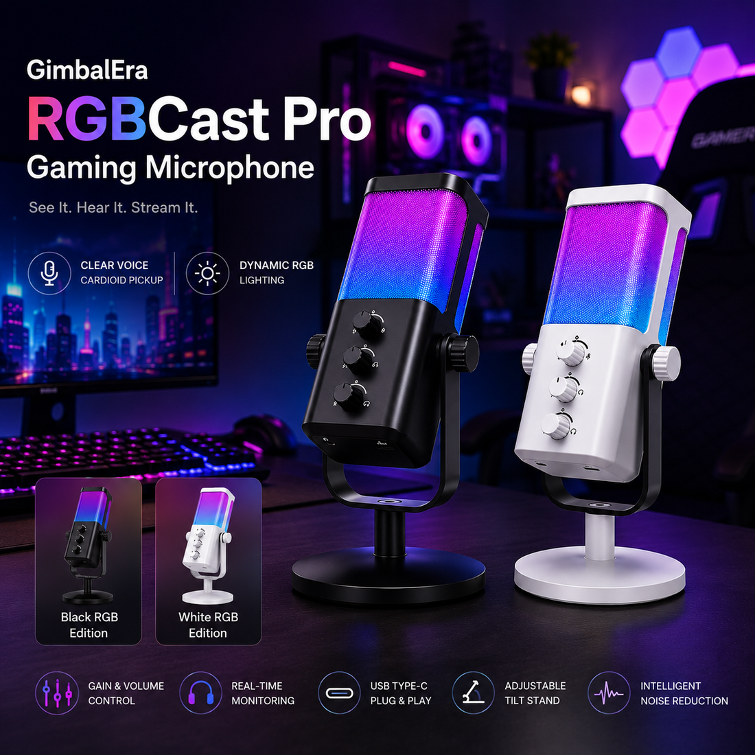 GimbalEra RGBCast Pro Microphone Main Cover