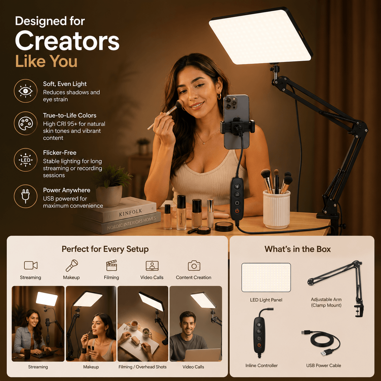 GimbalEra LumiPanel Clamp Mount Light content creator lighting overview and accessories