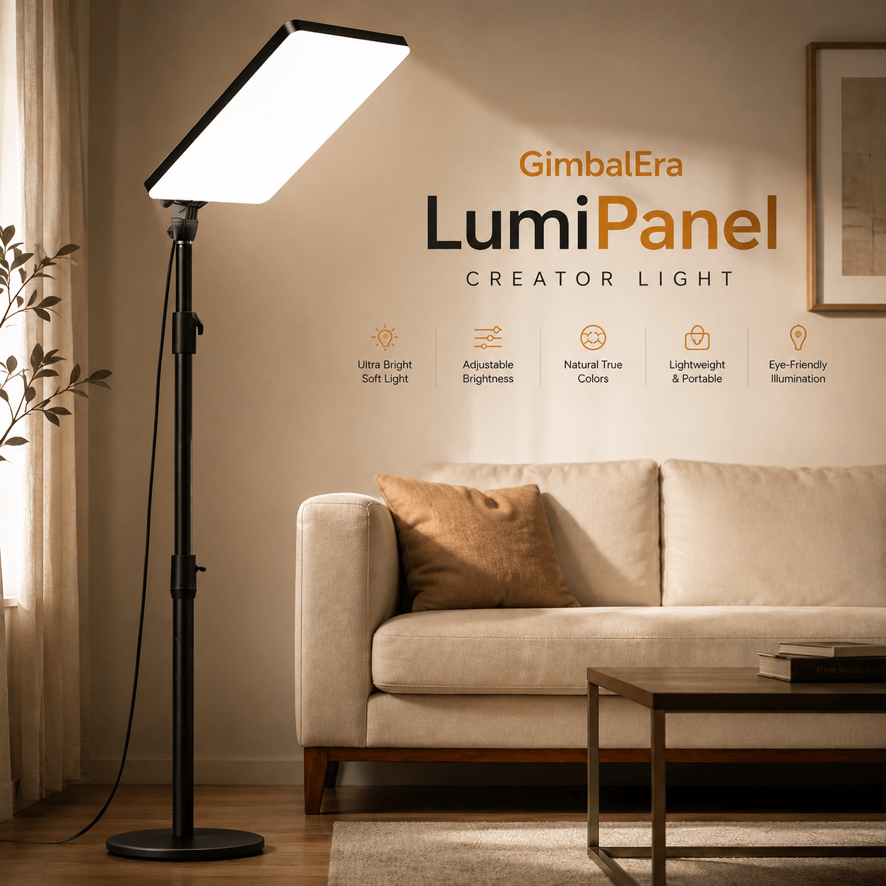 GimbalEra LumiPanel Creator Light modern ambient room lighting cover photo