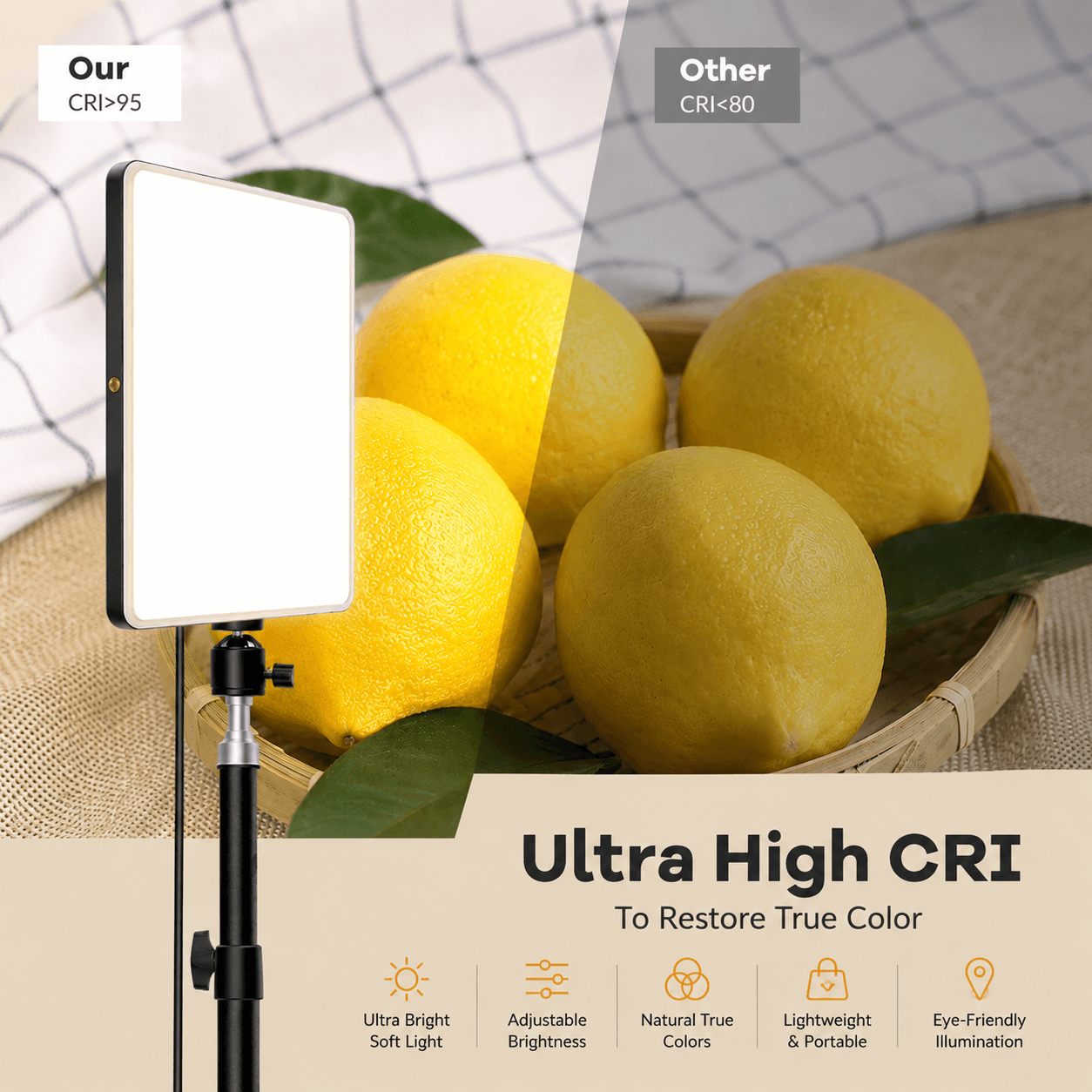 GimbalEra LumiPanel Creator Light adjustable high brightness desk setup
