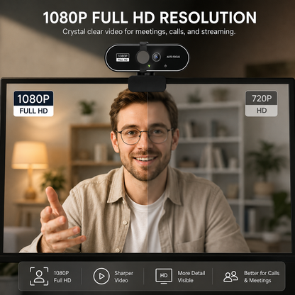 GimbalEra StreamCam Focus 1080P Webcam clear video calling and livestream showcase
