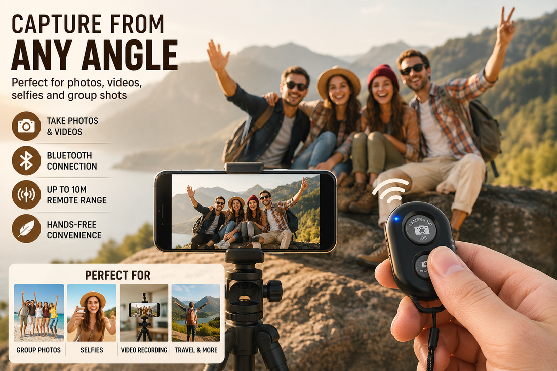 GimbalEra SnapRemote Bluetooth Camera Remote hands-free photography showcase