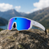 GimbalEra VisionSync AI Sports Glasses white blue lens