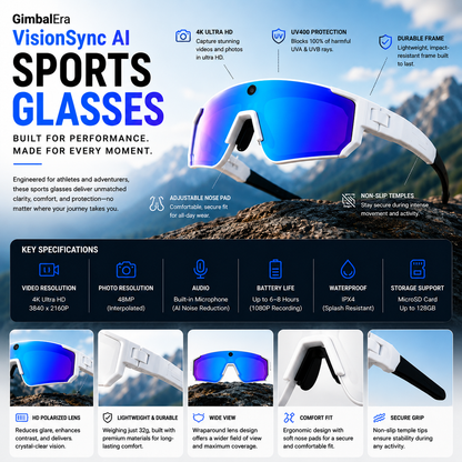 GimbalEra VisionSync AI Sports Glasses